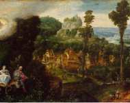 Bles Herri Met de Landscape with Flight into Egypt - Hermitage